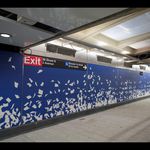 Sarah Sze's papers blowing in the wind at 96th Street<br>